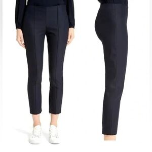 Like New ✨ THEORY Alettah Approach Stretch Cotton Cropped Pants in Navy Size 0